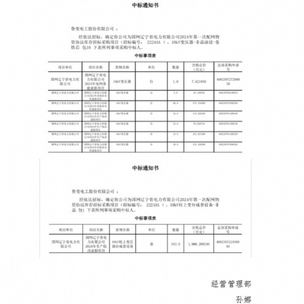 鲁变电工股份有限公司